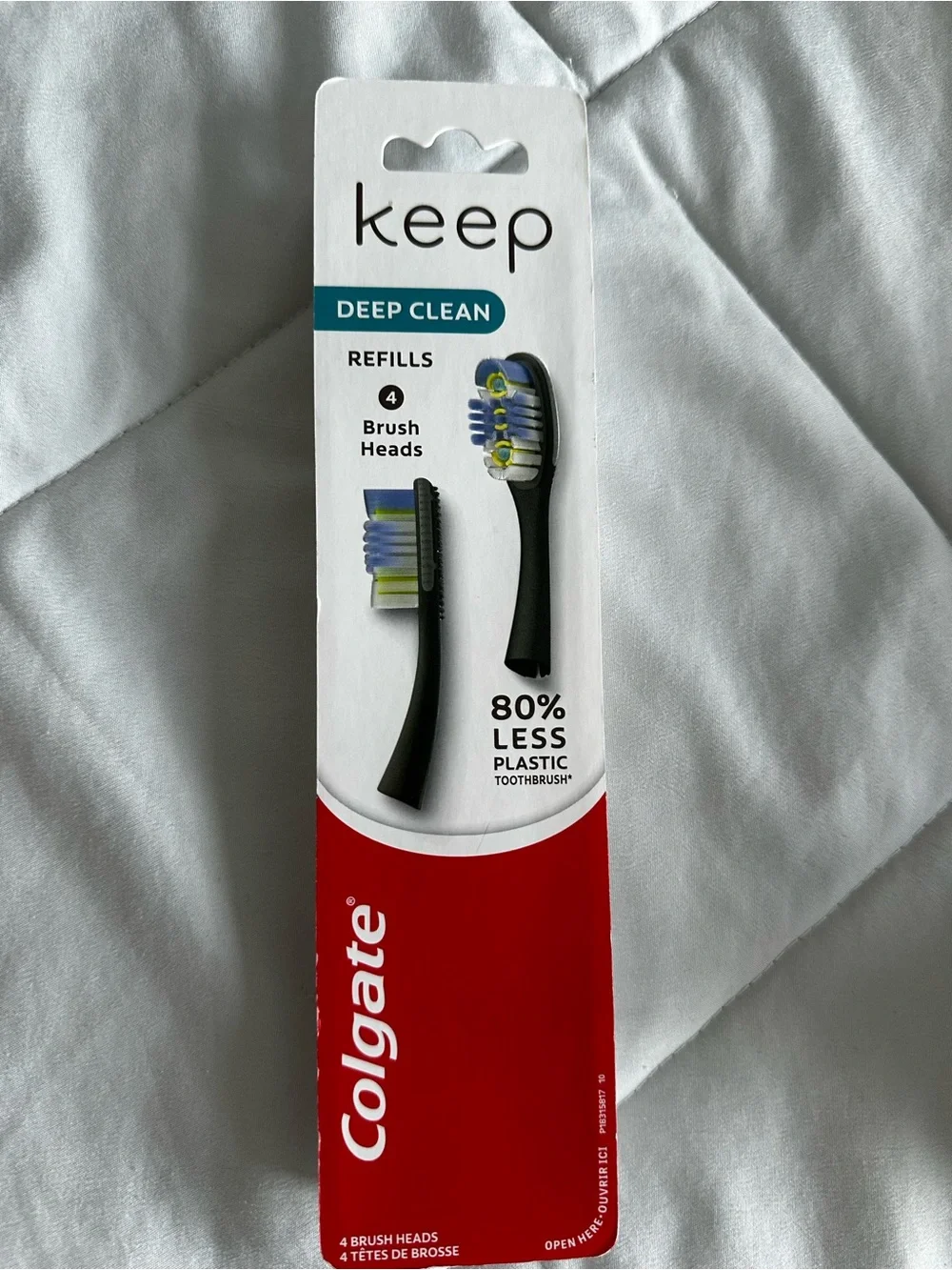Colgate Keep Deep Clean Black Replacement Brush Heads (4 Pack)